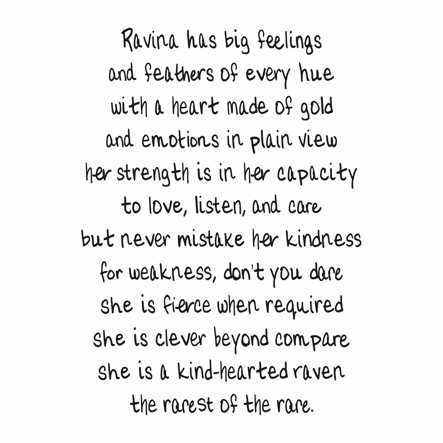 Ravina the All Wrong Raven |  Canvas